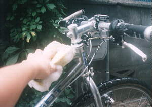 1自転車洗車